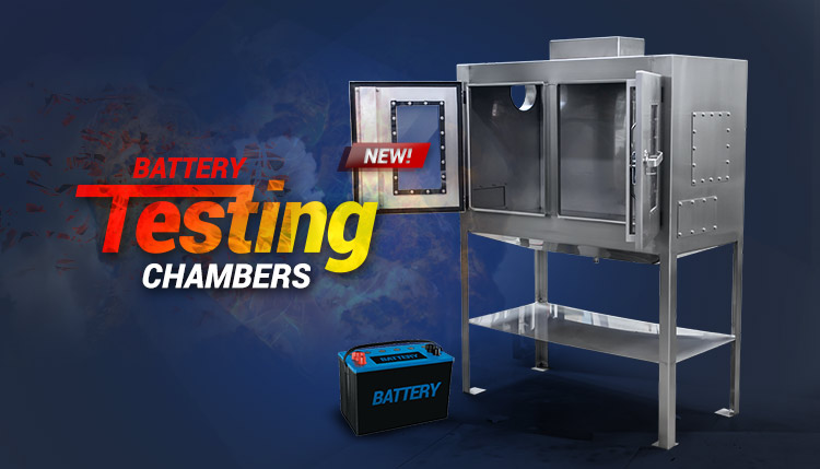 Custom Built Battery Test Chambers and Test Stations