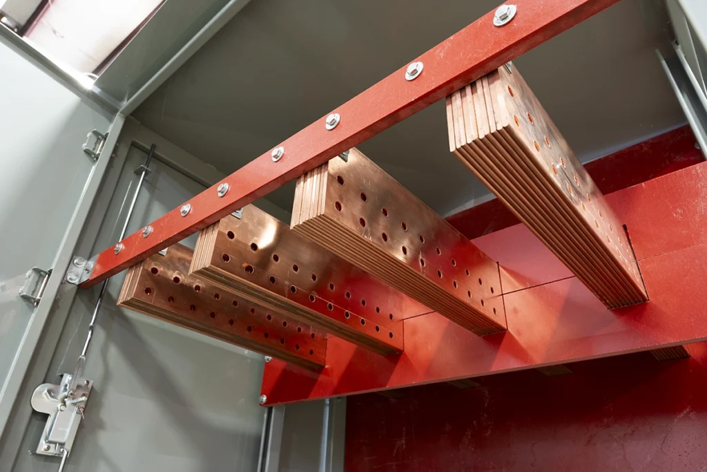 Pad-Mount Cable Tap Box Copper Ground Bars - Andrews Fabrication